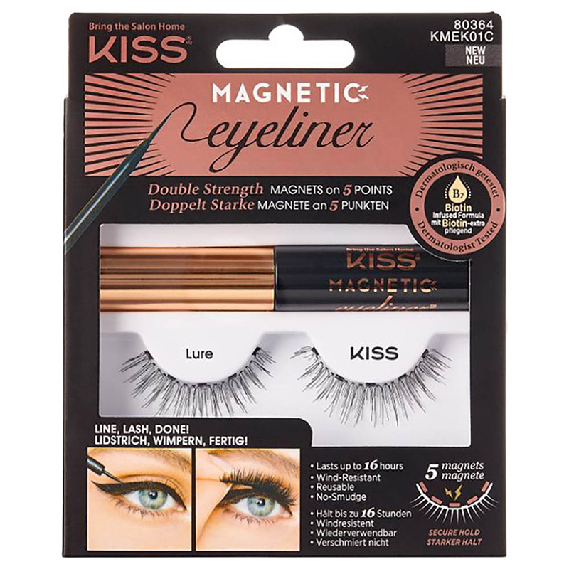მაგნიტური წამწამები და ლაინერი Magnetic Eyeliner/Lash KIT Lure- Kiss